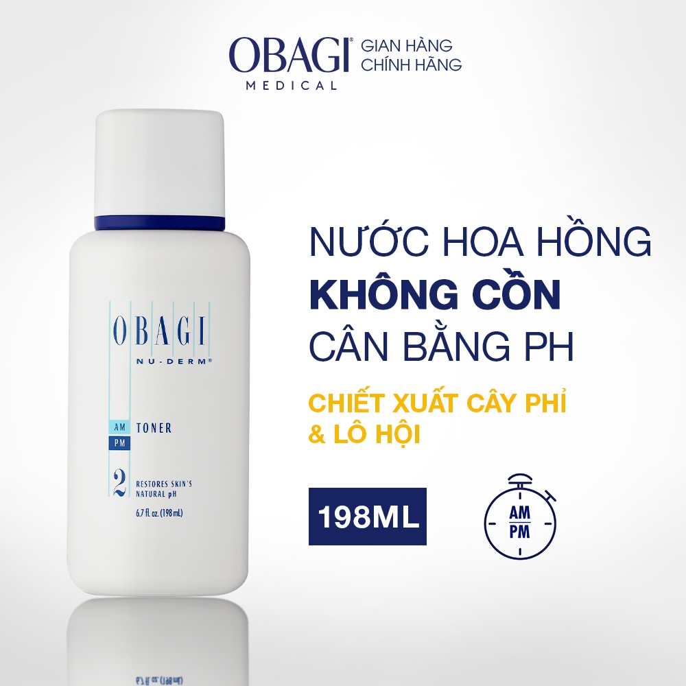 Nước Hoa Hồng Không Cồn Cân Bằng pH Obagi Nu-Derm 198ml