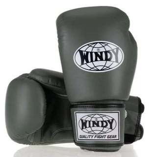 Găng tay Boxing Muay Thai Windy Classic Leather - Green