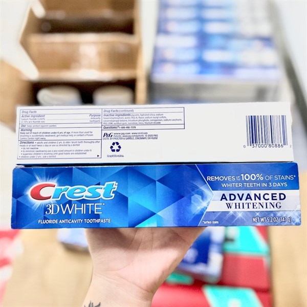 Kem Đánh Răng Crest 3D White 147g