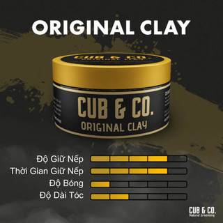 Sáp vuốt tóc Cub & Co. Original Clay - 100g