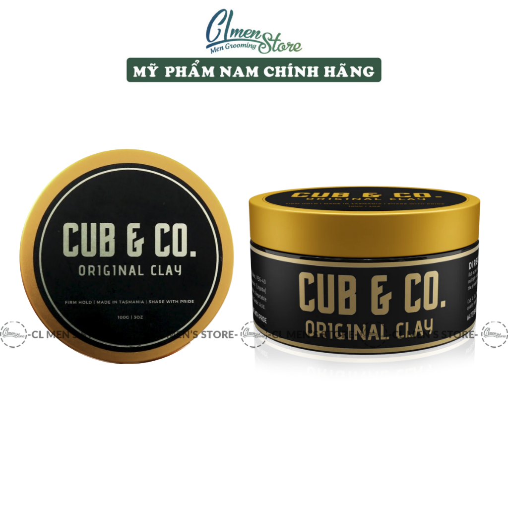 Sáp vuốt tóc Cub & Co. Original Clay - 100g