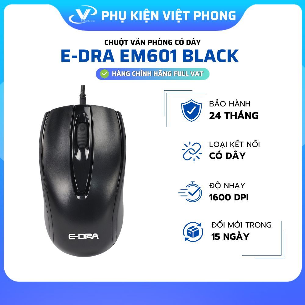 CHUỘT VĂN PHÒNG EDRA EM601 [HÀNG FULL VAT]