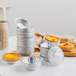 Set 50-100 Đế Cốc Chén Bát Giấy Bạc nướng hàu Bánh tart Trứng Tiện Dụng nồi chiên không dầu bếp than 88359