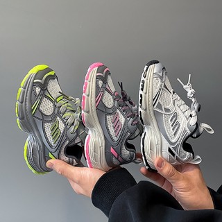 Giày thể thao bé trai bé gái, Giày Sneakers thấp cổ phối lưới nhiều màu cá tính đế dày cao su chống trơn A2