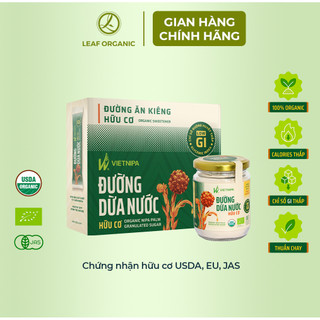 Đường dừa nước hữu cơ VietNipa Chính Hãng dạng hộp, hũ thủy tinh