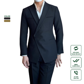 Bộ Suit Nam Cao Cấp Harold Khuy Ẩn Đi Tiệc Sang Trọng, Thời Thượng, Co Giãn Chống Nhăn, Độ Bền Cao, Đứng Form