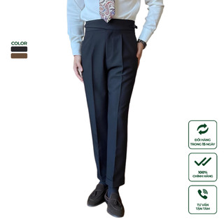  Quần Âu Nam Cạp Cao Ống Suông Cao Cấp Harold Gurkha x Sidetab Season 2 Chống Nhăn Tốt, Đứng Form Tôn Dáng