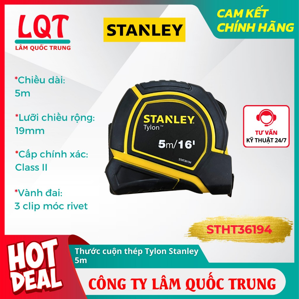 Thước cuộn thép Stanley 3m / 3.5m / 5m/ 8m / 15m / 20m/ 30m