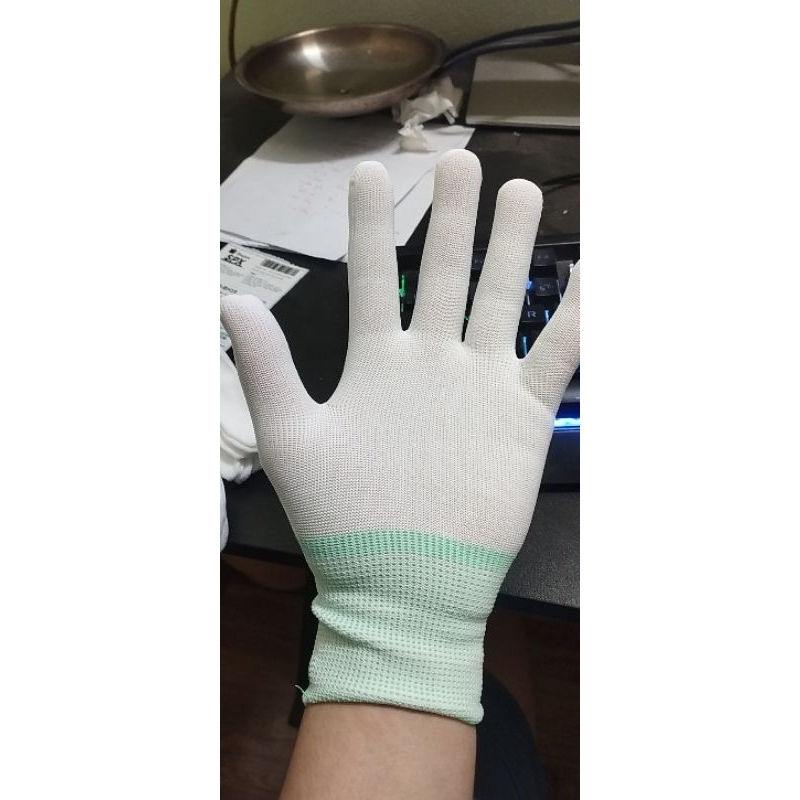 Găng Tay Bảo Hộ Lao Động Sợi Trắng - Găng Tay Sợi Len - Găng tay lao động - Găng tay làm vườn - Loại không phủ PU ko