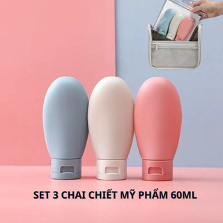 Set 3 chai chiết mỹ phẩm du lịch 60ml