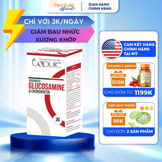 Viên uống hỗ trợ giảm đau nhức xương khớp Topvie Advanced Glucosamine & Chondroitin