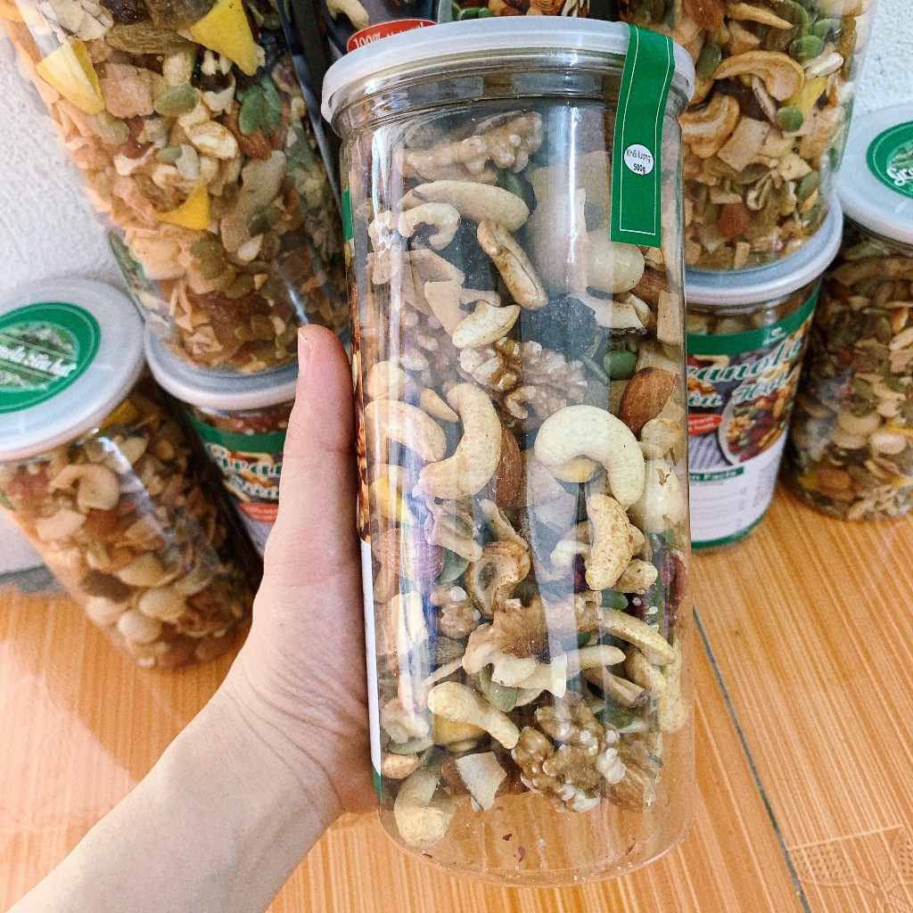 Hạt ngũ cốc Granola siêu hạt,Granola siêu hạt ăn kiêng ngũ cốc giảm cân dinh dưỡng eat clean không đ