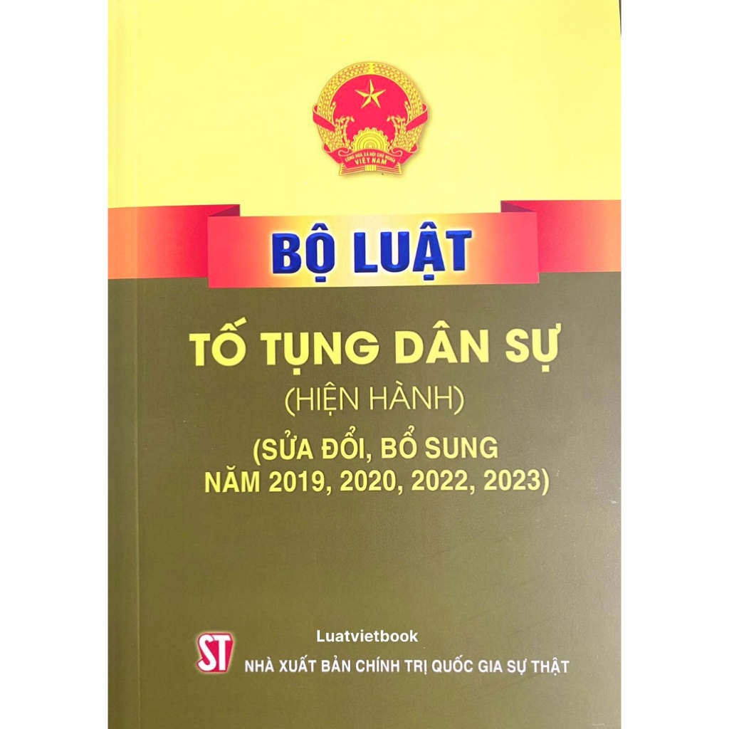 Sách Bộ Luật Tố Tụng Dân Sự (Hiện Hành) (Sửa đổi, bổ sung năm 2019,2020,2022,2023)
