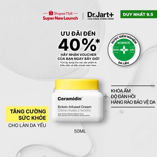 Kem dưỡng ẩm & tăng cường hàng rào bảo vệ da Dr.Jart+ Ceramidin Ectoin 50ml | Da thường đến da rất khô nhạy cảm