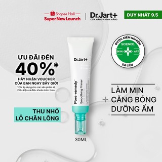 Kem lót làm mịn lỗ chân lông Dr.Jart+ Smoothing Primer 30ml | Kem lót trang điểm lai dạng gel dạng lỏng & dưỡng ẩm
