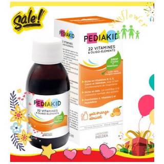 Vitamin tổng hợp và khoáng chất cho trẻ nhỏ từ 6 tháng tuổi Pediakid 22 Vitamins Minerals của Pháp