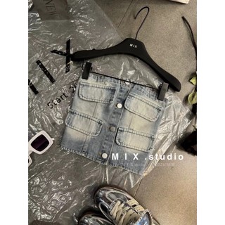 [MTM STORE] ÁO TUBE DENIM 8162