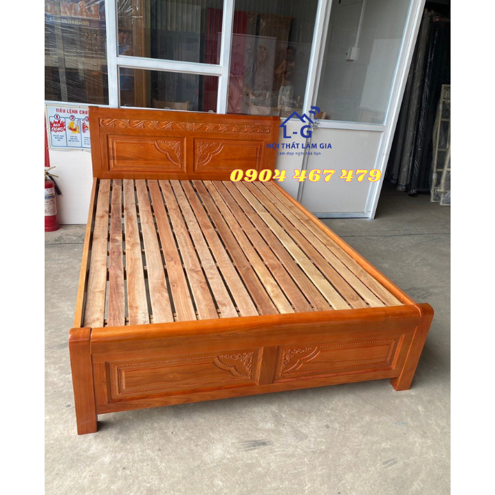 [HỎA TỐC HCM] Giường gỗ sồi tự nhiên - Giường ngủ gỗ sồi tự nhiên giao hàng hỏa tốc trong ngày