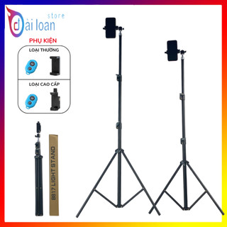 Cây livestream, gậy chụp ảnh và quay video có kèm remote và kẹp điện thoại