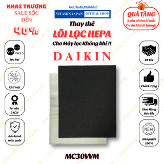 Màng lọc không khí daikin: mc30vvm-a, mc30uvm6, mc30vvm-h,... màng lọc hepa, than hoạt tính khử mùi