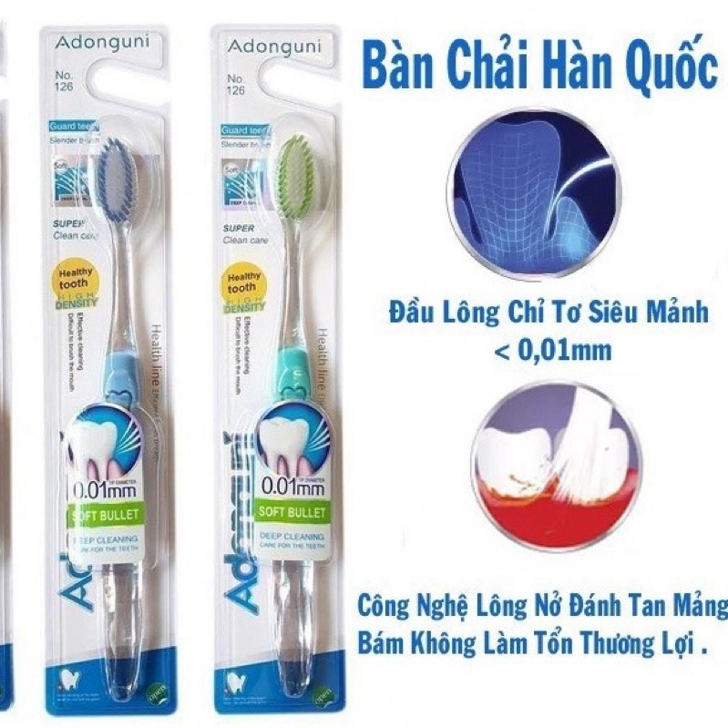 Bàn Chải Lông Mềm Hàn Quốc Lẻ 1 Chiếc