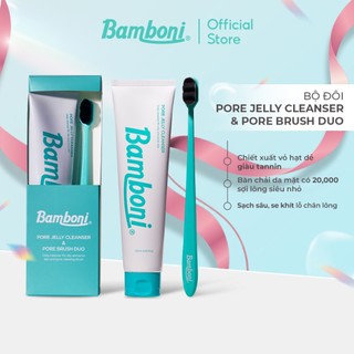 Bộ Sữa Rửa Mặt Kèm Dụng Cụ Làm Sạch Sâu Lỗ Chân Lông Cho Mọi Loại Da Bamboni 120ml