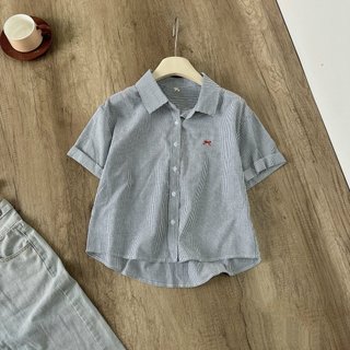 Áo Sơ Mi Cộc Tay Nơ Đỏ 19