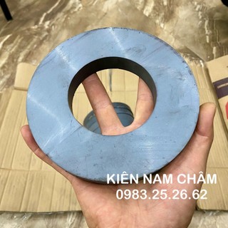 Nam châm vĩnh cửu D156x20 lỗ 80mm dùng lắp trục động cơ, nam châm hít đinh, nam châm loa