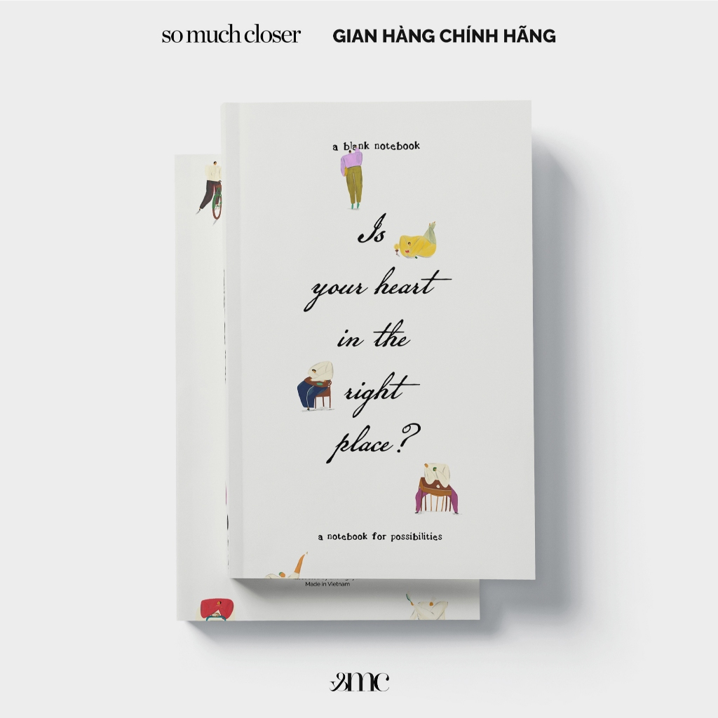 Sổ trắng so much closer A BLANK NOTEBOOK (nhiều mẫu, size S: 11cmx17cm)