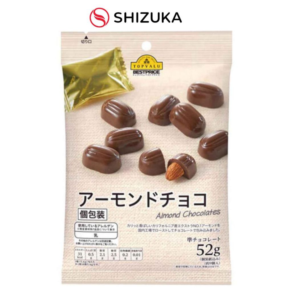 Socola Topvalu Vị Hạnh Nhân Gói 52G