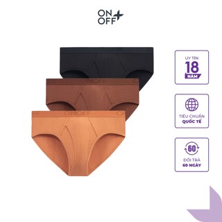 Combo 3 quần lót nam onoff modal rib premium dáng brief - 18uq23a022