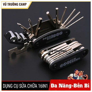 [Vũ Trường] Bộ Lục Giác Sửa Chữa Cầm Tay Đa Năng Tua Vít 16-in-1, Dùng Lắp Giáp, Sửa Chữa Xe Đạp