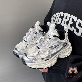 Giày thể thao đế mềm- giày cho bé có thắt dây phối lưới thoáng khí nhiều màu phong cách Hàn chống trơn trượt A2