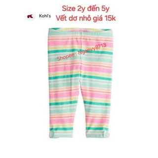 Quần legging lỡ bé gái vết dơ nhỏ