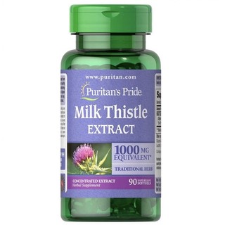 Viên uống thải độc gan, bổ gan, làm mát gan Milk Thistle Extract 1000mg Puritan's Pride 90 viên