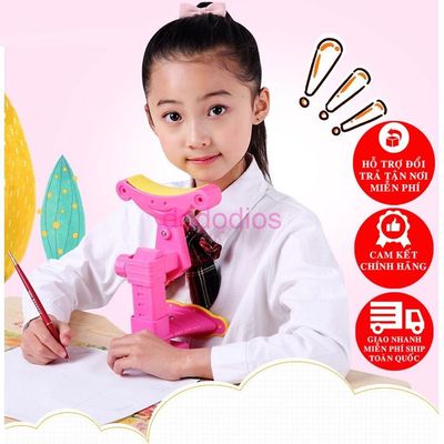 Giá Đỡ Cằm Chống Cận Thị, Dụng Cụ Chống Gù – Tặng Kèm 3 Con Cá Heo Luyện Chữ Cho Học Sinh Chính Hãng Dododios