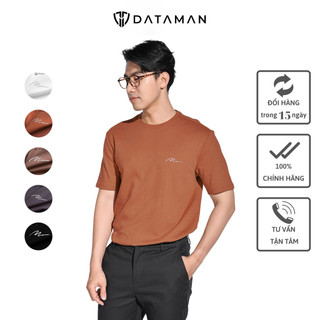 Áo thun nam trơn, cộc tay Basic DATAMAN 100% cotton 4 chiều, thoáng mát, form đuôi tôm - TCT22-02