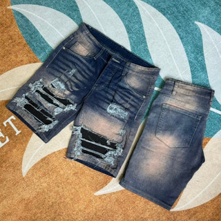 quần short jean nam ngắn kiểu thêu lá phong đẹp,chất vải co giãn chuẩn form giá tốt chuẩn vnxk EVSSTORE