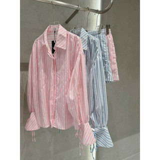 SET SƠ MI KẺ SỌC OVERSIZE + SHORT