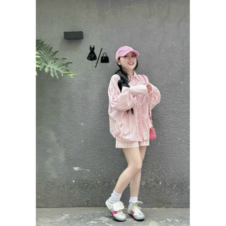 SET SƠ MI KẺ SỌC OVERSIZE + SHORT