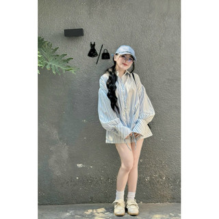 SET SƠ MI KẺ SỌC OVERSIZE + SHORT