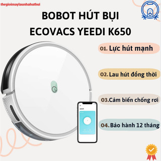 Robot hút bụi lau nhà Ecovacs Yeedi K650, lực hút mạnh, thông minh