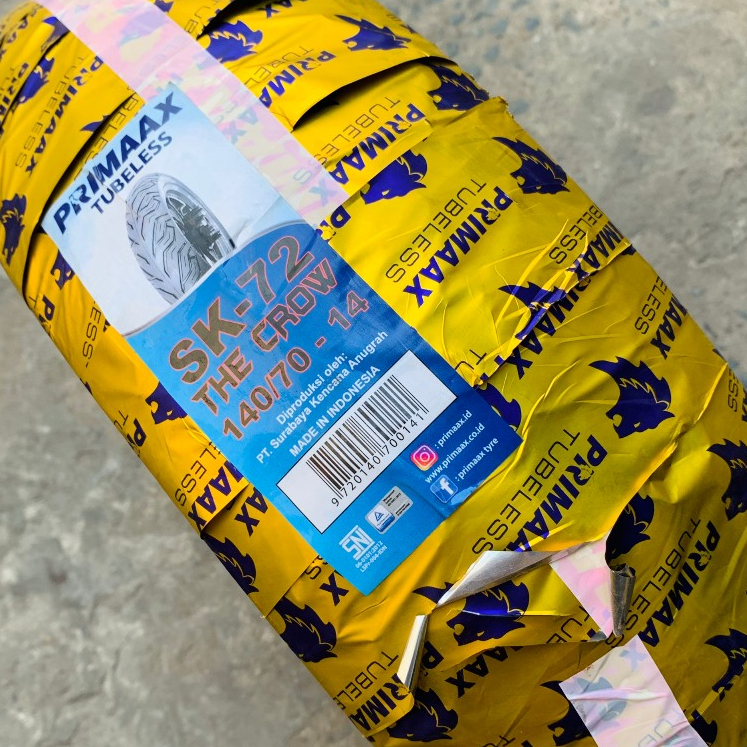 (SK72 140/70-14) Vỏ xe Primaax mã SK72 mã gai thoát nước tốt size 140/70-14 cho xe NVX 125/150 - Ind