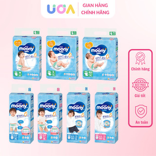 Moony - bỉm tã quần moony xanh tiêu chuẩn - btq147003