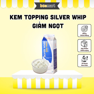 Kem topping silver whip giảm ngọt 1kg