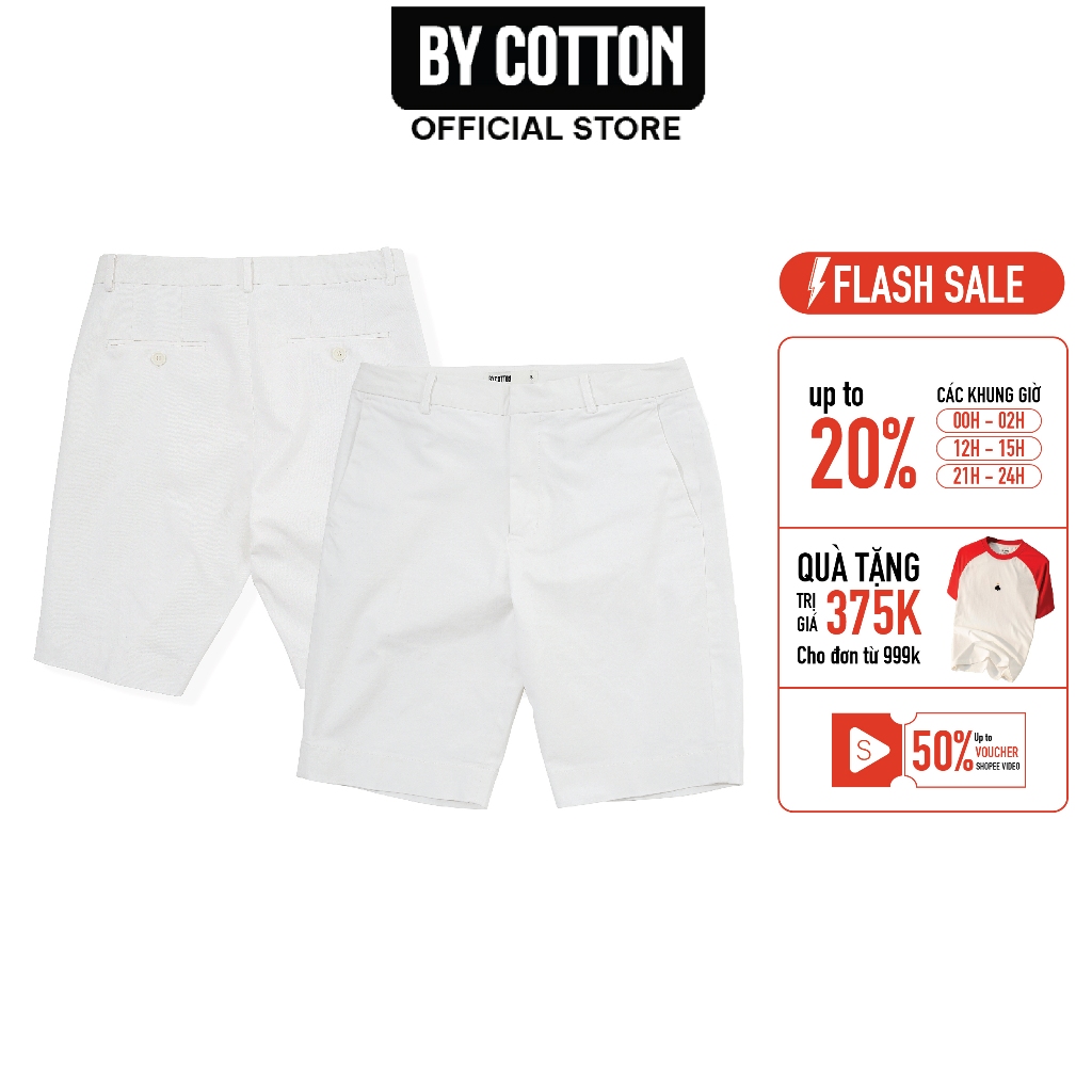 Quần Short Nam Cao Cấp Kaki White Trousers BY COTTON