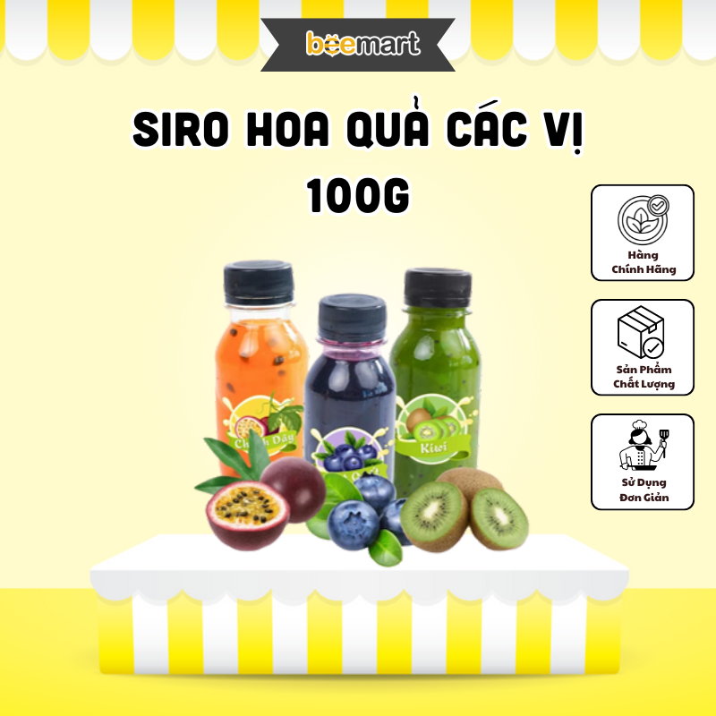 Siro hoa quả các vị 100ml