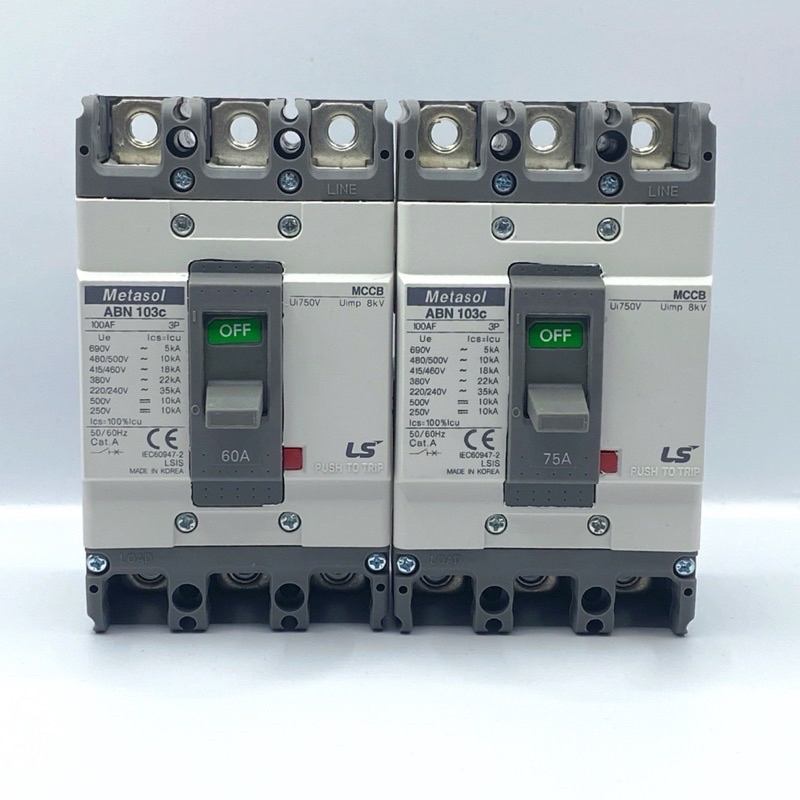 APTOMAT ÁT KHỐI 3 PHA MCCB LS 3P ABN 30~100A