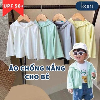 Áo chống nắng TOAM AIRism cho bé trai, bé gái chống tia UV 99% UF56+ có mũ chất liệu thoáng khí mát mẻ bảo vệ làn da bé