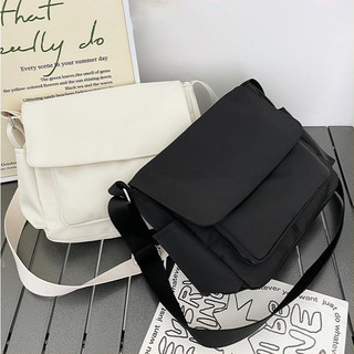 Túi đeo chéo nam nữ chất liệu vải canvas đeo vai đi học đi chơi phong cách Hàn Quốc 729